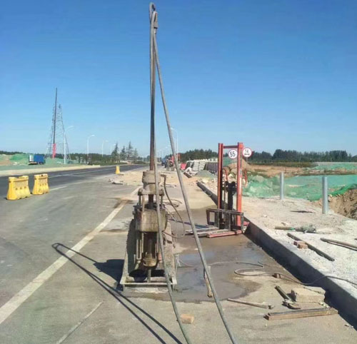 宁国公路高聚物注浆加固